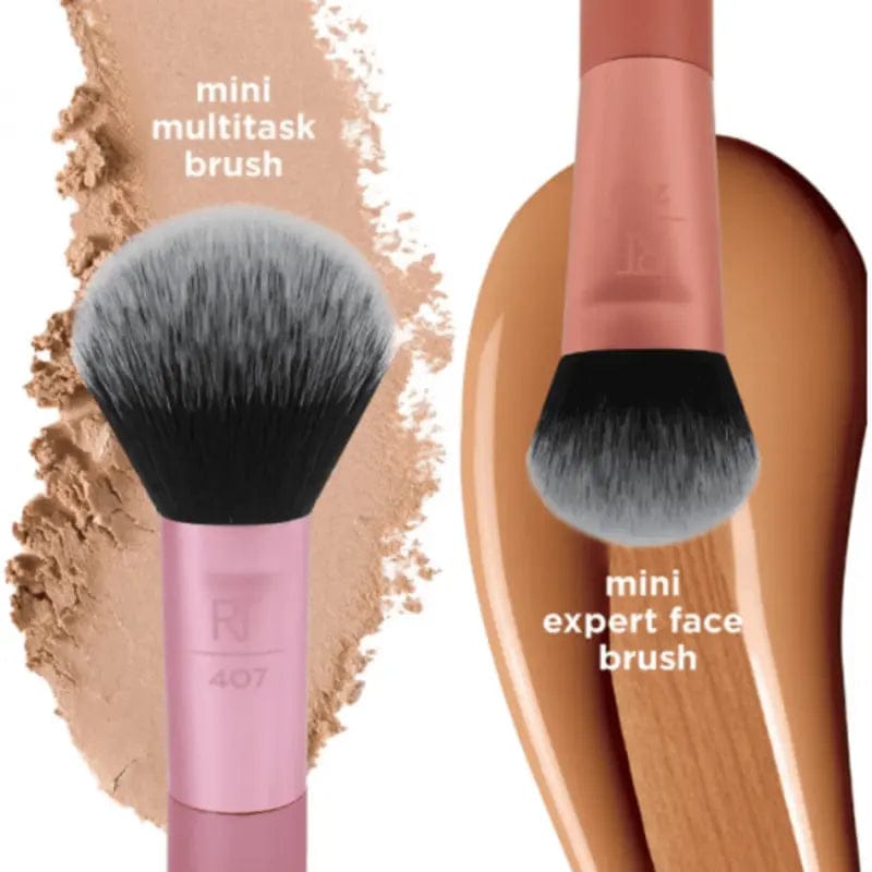 Buy Real Techniques Mini Brush Duo RT 407 Mini Multitask & RT 200 Mini Expert Face Brush online in Pakistan