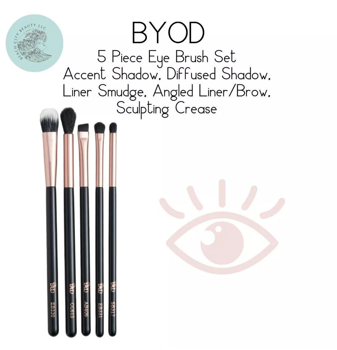 BYOD 5-Piece Eye Makeup Brush Set Buy Online Pakistan