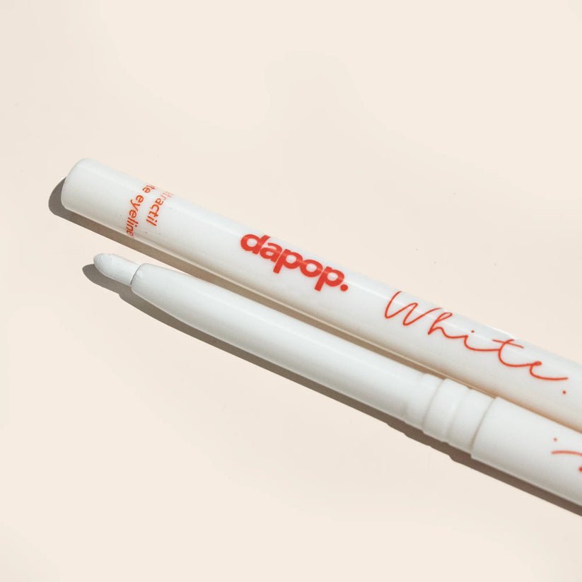 Dapop White Eyeliner Pencil – Long - Lasting, Smudge - Proof Eye Makeup - Lotshop.pk