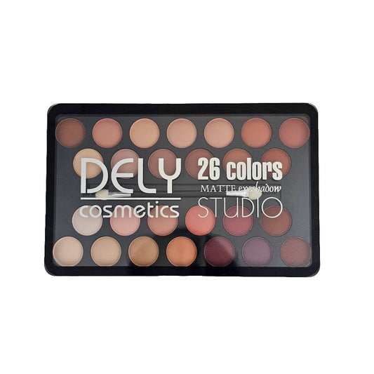 Dely Cosmetics Studio 26 Colors Matte Eyeshadow Palette - Lotshop.pk