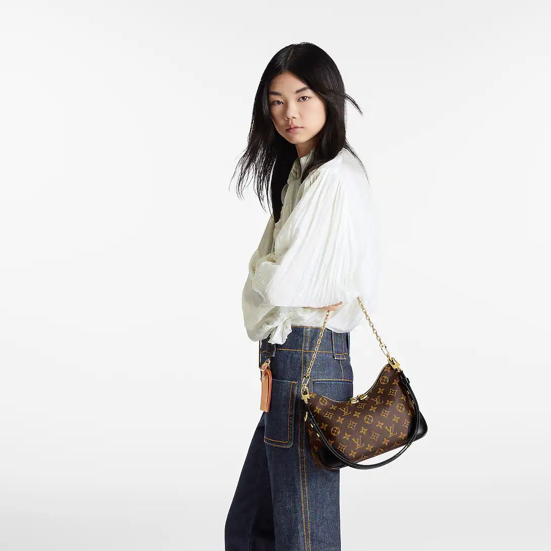 Designer - Inspired Monogram Shoulder Bag with Chain Strap – 1686 - Lotshop.pk