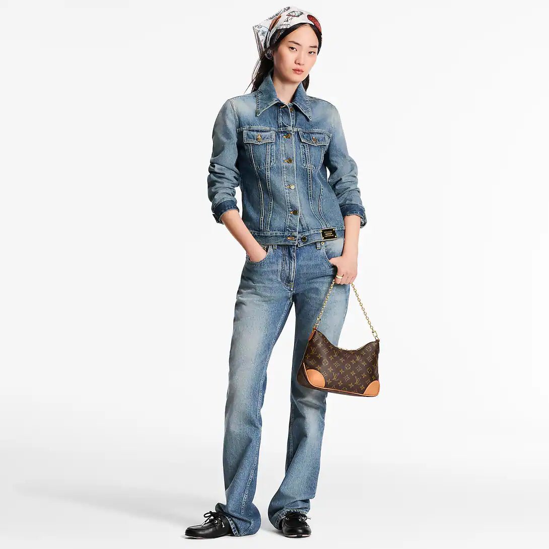 Designer - Inspired Monogram Shoulder Bag with Chain Strap – 1686 - Lotshop.pk