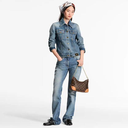 Designer - Inspired Monogram Shoulder Bag with Chain Strap – 1686 - Lotshop.pk