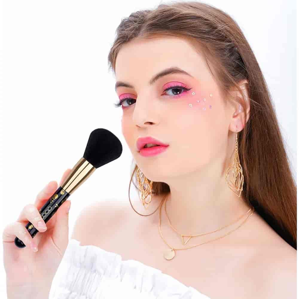 Docolor 12-Piece Professional Makeup Brush Set with Gold Skull Design available in Pakistan