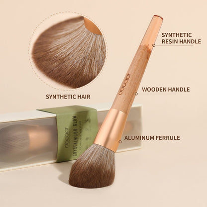 ✨ Docolor Crystalwood Glow Makeup Brush – Luxurious Soft Bristles for a Flawless Finish 💖 - Lotshop.pk