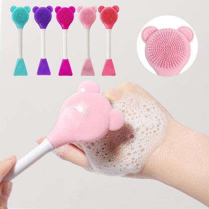 DOUBLE - HEAD SILICONE FACIAL MASKS APPLICATOR BRUSH - Lotshop.pk