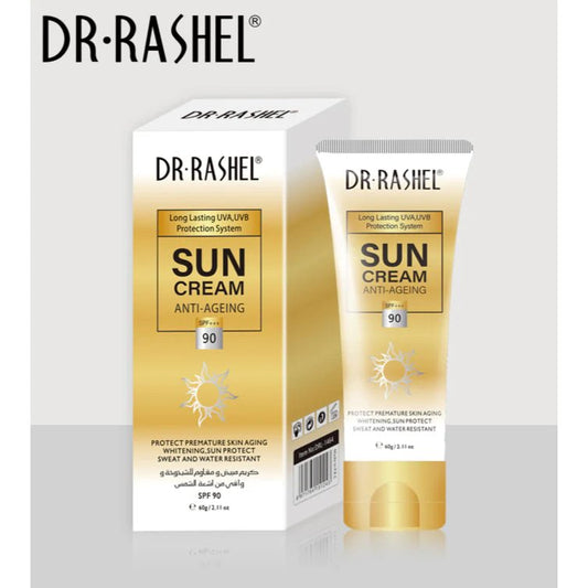 Dr Rashel Sun Cream Anti - Aging SPF+++ 90 – Ultimate Sun & Age Defense! ✨💛 - Lotshop.pk
