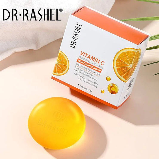 Dr Rashel Vitamin C Whitening Soap – Brightening, Anti - Aging & Clear Skin Glow! ✨🧼 - Lotshop.pk