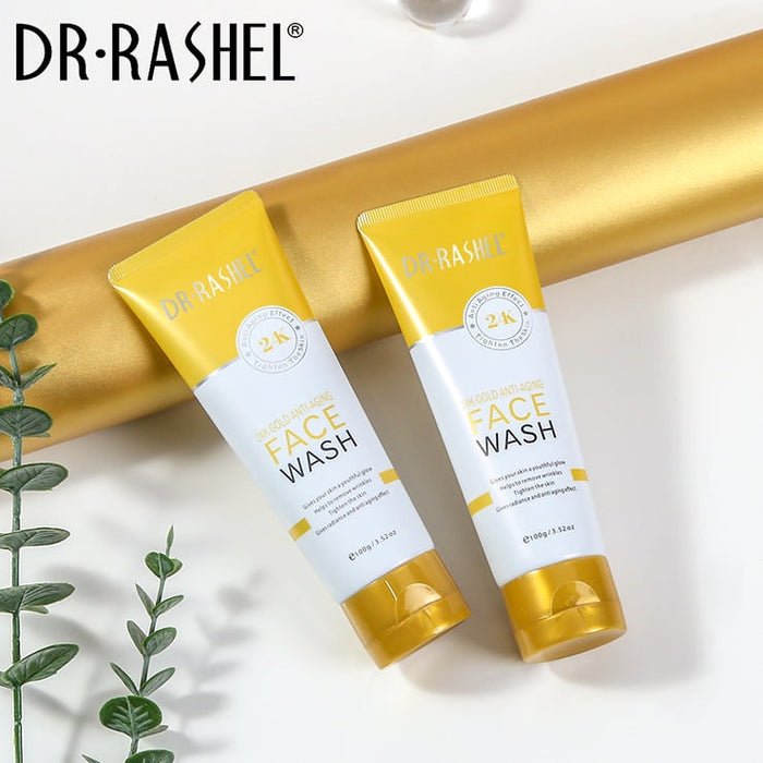 DR.RASHEL 24K Gold Anti Aging Face Wash 100g - Lotshop.pk