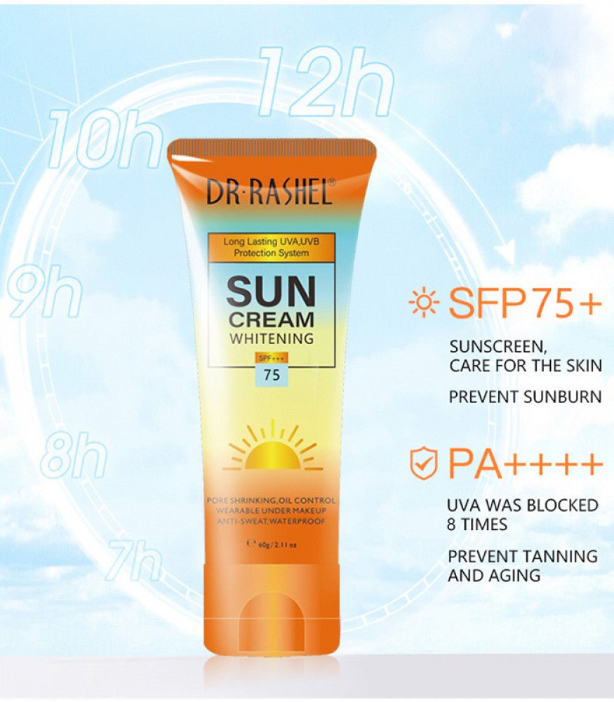 DR.RASHEL SUN Cream Whitening SPF+++ 75 - Lotshop.pk