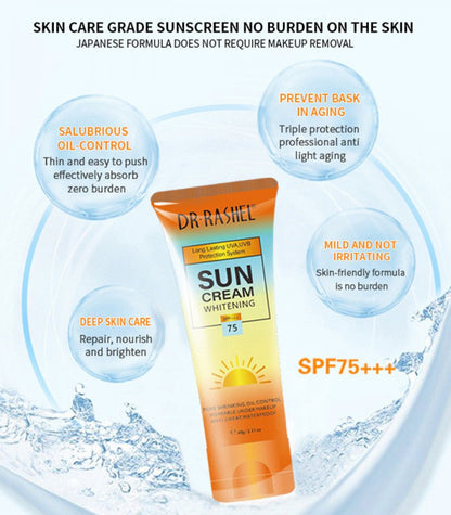 DR.RASHEL SUN Cream Whitening SPF+++ 75 - Lotshop.pk