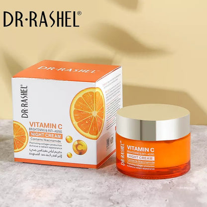 DR.RASHEL Vitamin C Anti - Aging Night Cream | Rejuvenate & Restore Skin - Lotshop.pk