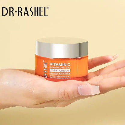 DR.RASHEL Vitamin C Anti - Aging Night Cream | Rejuvenate & Restore Skin - Lotshop.pk