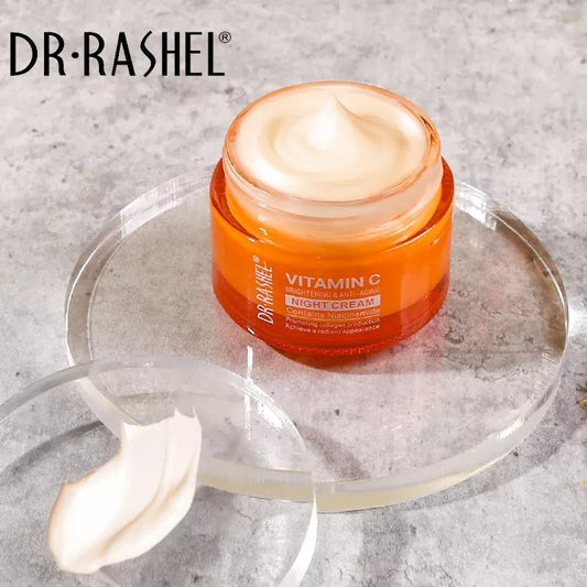 DR.RASHEL Vitamin C Anti - Aging Night Cream | Rejuvenate & Restore Skin - Lotshop.pk