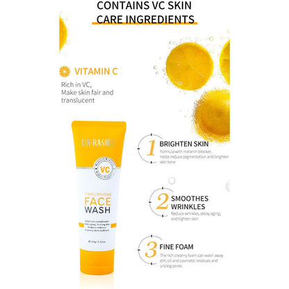 DR.RASHEL Vitamin C Brightening FACE WASH 100g - Lotshop.pk