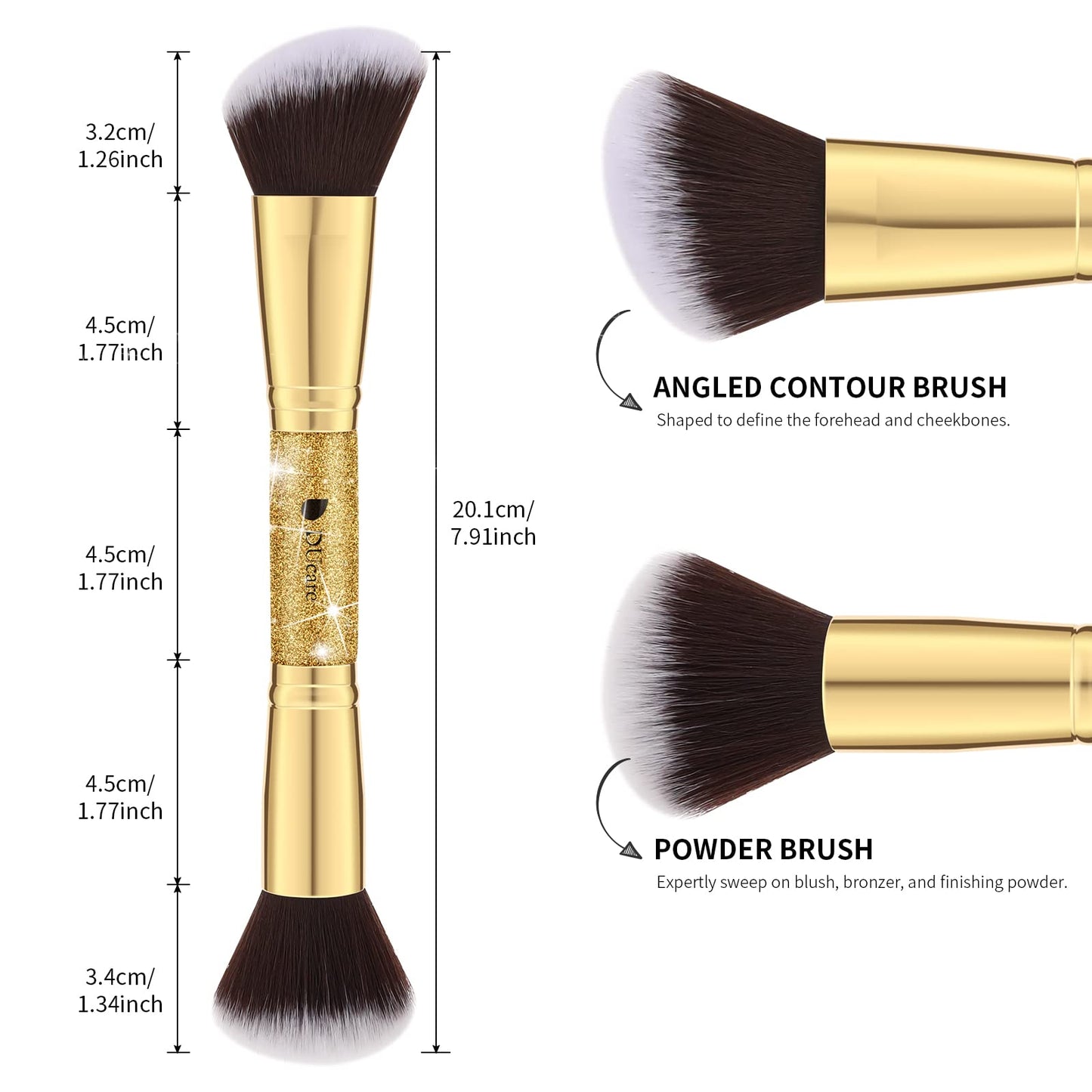 DUcare Duo Glitter Makeup Brushes - Lotshop.pk