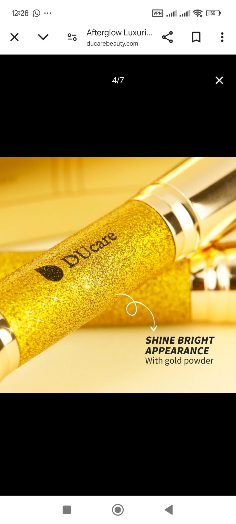 DUcare Duo Glitter Makeup Brushes - Lotshop.pk