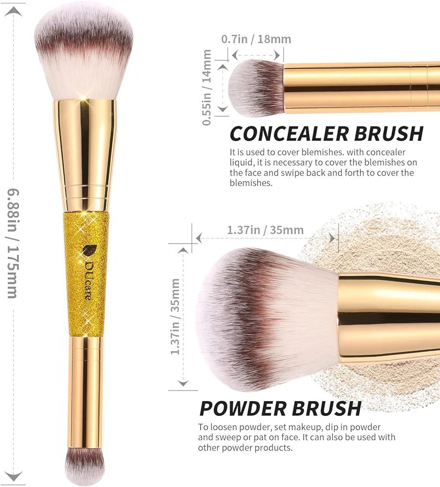 DUcare Duo Glitter Makeup Brushes - Lotshop.pk