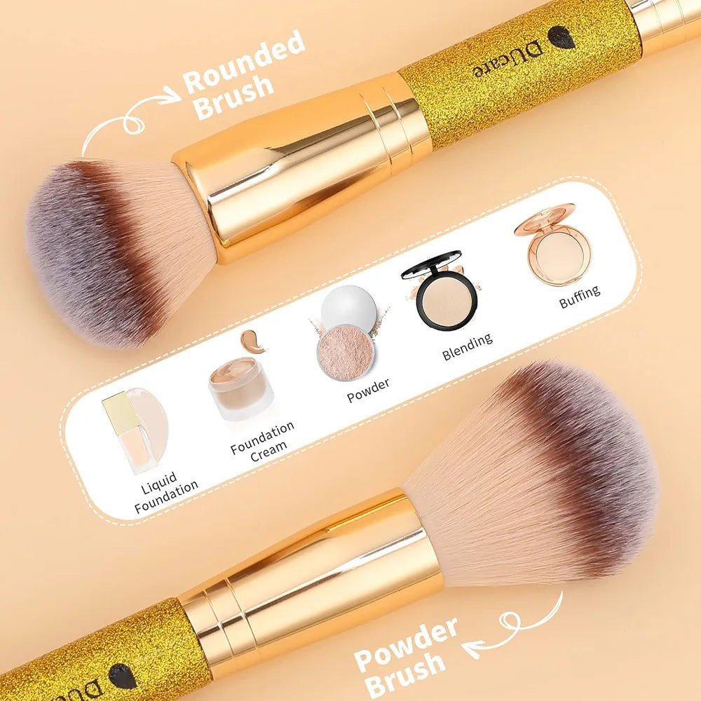 DUcare Duo Glitter Makeup Brushes - Lotshop.pk