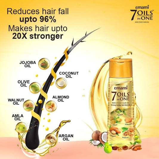 Emami 7 Oils in One Non - Sticky Hair Oil | Lotshop.pk - Lotshop.pk