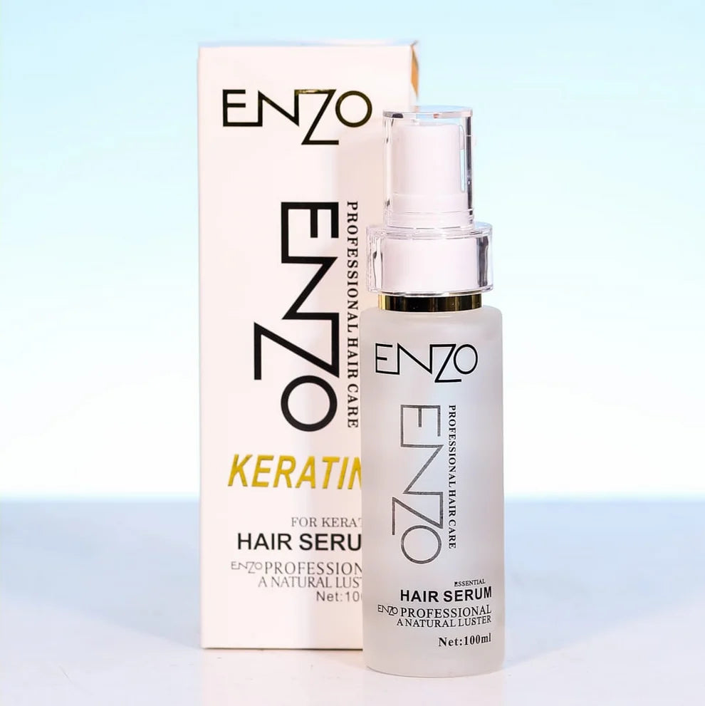ENZO Keratin Hair Serum 100ml – Anti-Frizz Smoothing & Shine Serum Pakistan  