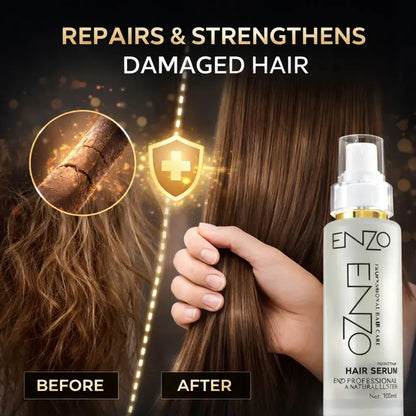ENZO Keratin Hair Serum 100ml – Anti-Frizz Smoothing & Shine Hair Serum  