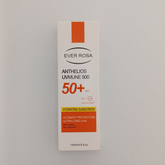 Ever Rosa Anthelios UVMUNE 500 SPF 50+ Hydrating Sunscreen – 130ml | UVA/UVB Shield - Lotshop.pk