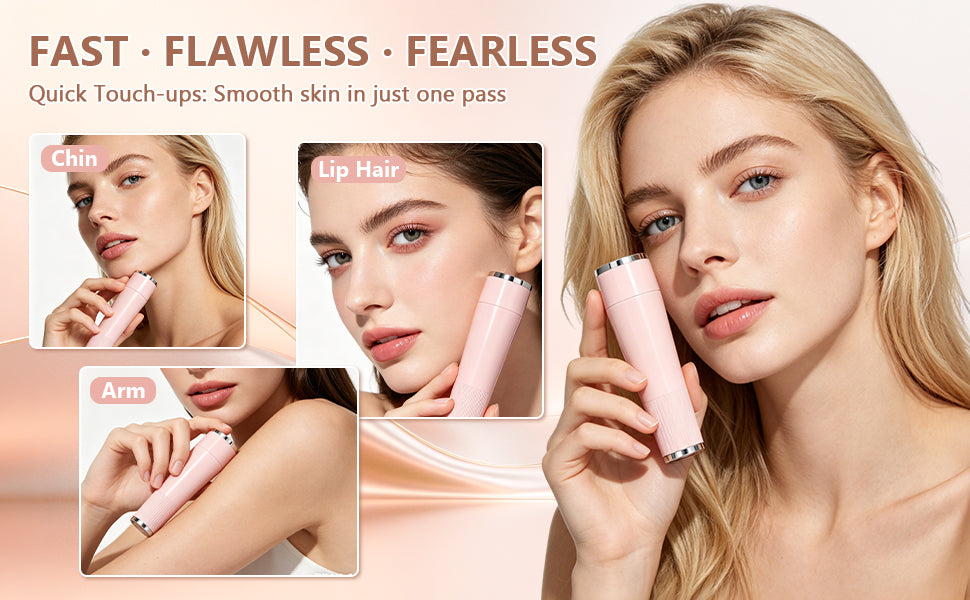 Rechargeable Hair Remover – Gentle Facial & Body Hair Removal Device