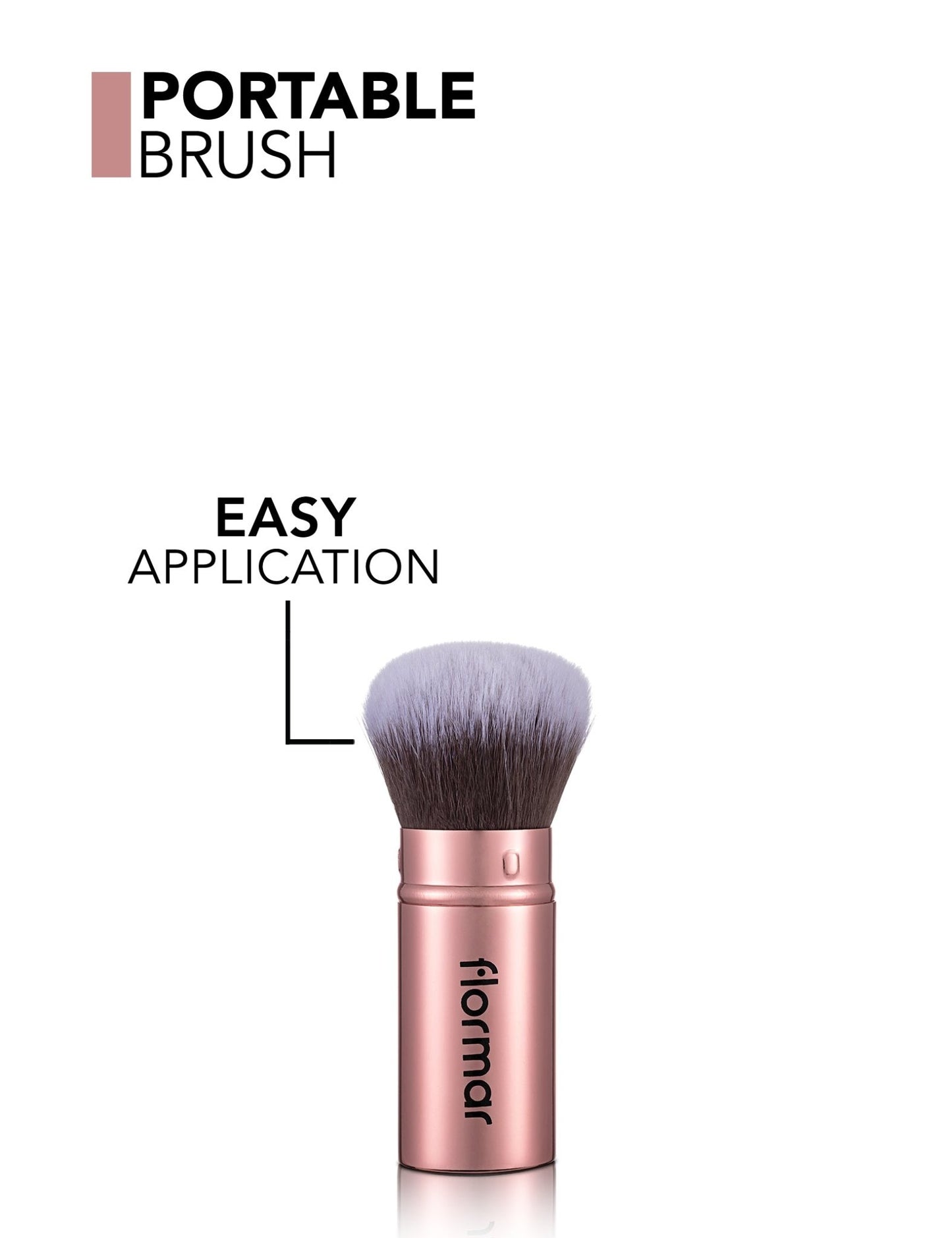 Flormar Portable Kabuki Brush – Compact Elegance for On - the - Go Beauty | Lotshop.pk - Lotshop.pk