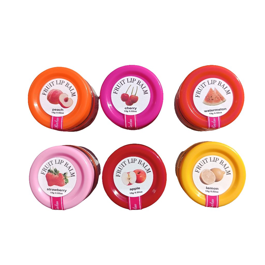 Fruit Lip Balm Pots 15 g – 6 Flavors - Lotshop.pk