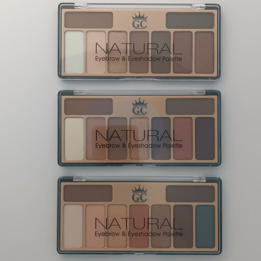 🌟 GC Natural Eyebrow & Eyeshadow Palette – All - in - One Glam Kit 💄✨ - Lotshop.pk