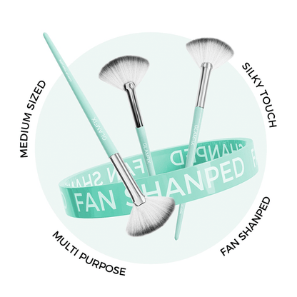 GLAMFIX Flawless Fan Brush – Elevate Your Makeup Game! - Lotshop.pk