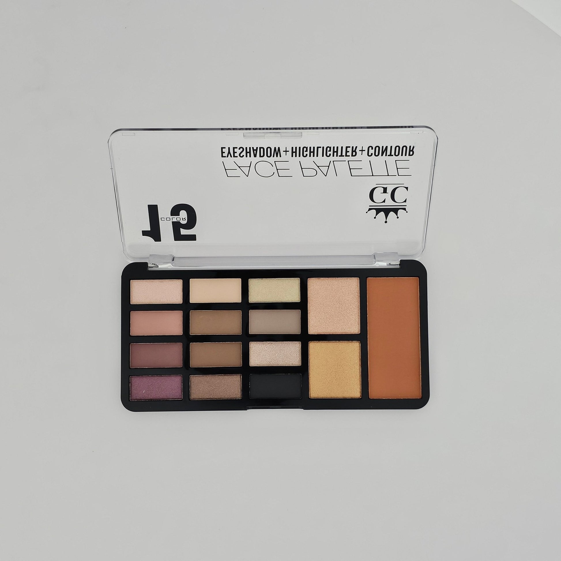 Gold Collection 15 - Colors Face Palette (Eyeshadow + Highlighter + Contour) - Lotshop.pk