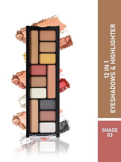 Half N' Half 12 in 1 Eyeshadows & Highlighter - Lotshop.pk