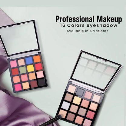 Half N' Half Professional 16 Colors Eyeshadow Palette – Stunning Glam in Every Shade - Lotshop.pk