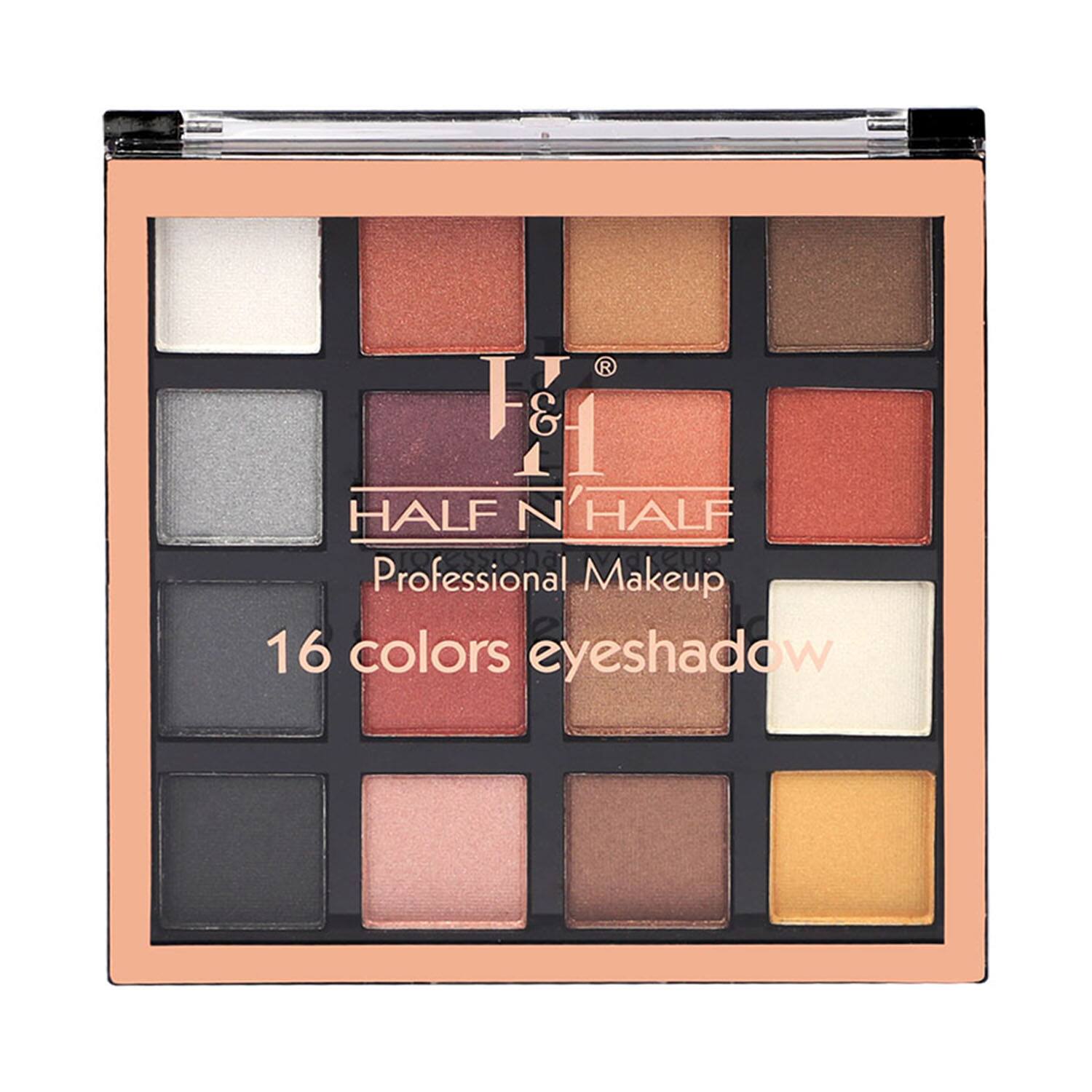 Half N' Half Professional 16 Colors Eyeshadow Palette – Stunning Glam in Every Shade - Lotshop.pk