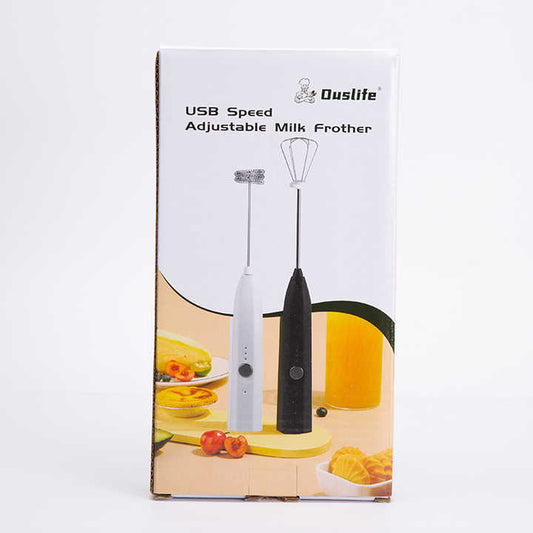 Handheld Electric Rechargeable Mini Portable Whisk Milk Frother Available at Lotshop.pk