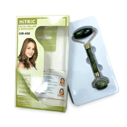 HiTric GW - 408 Green Quartz Facial Roller & Massager (Stone) – Revitalize Your Skin | Lotshop.pk - Lotshop.pk