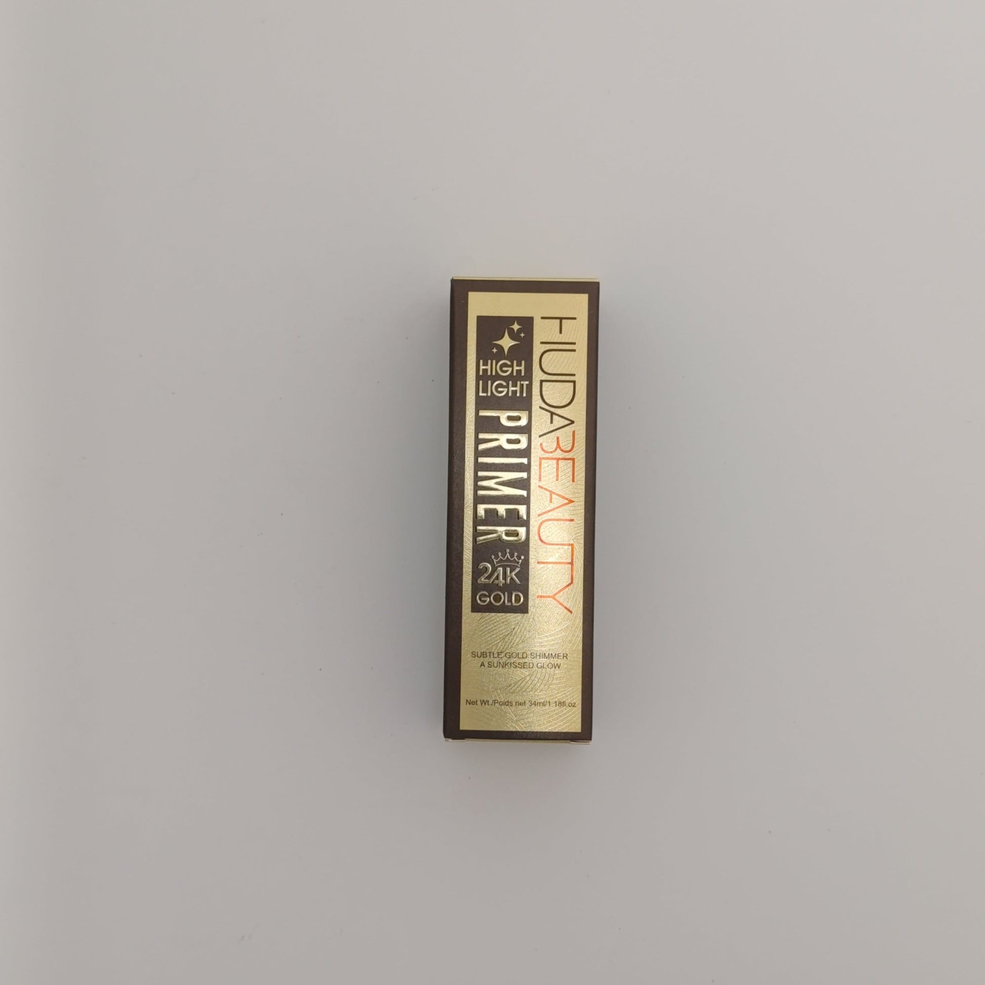 Huda Beauty 24K Gold Highlight Primer – Radiant Glow & Long - Lasting Makeup (40ml) - Lotshop.pk
