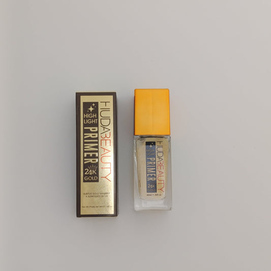 Huda Beauty 24K Gold Highlight Primer – Radiant Glow & Long - Lasting Makeup (40ml) - Lotshop.pk