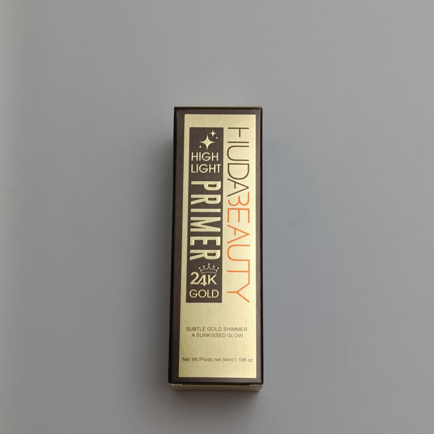 Huda Beauty 24K Gold Highlight Primer – Radiant Glow & Long - Lasting Makeup (40ml) - Lotshop.pk