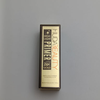 Huda Beauty 24K Gold Highlight Primer – Radiant Glow & Long - Lasting Makeup (40ml) - Lotshop.pk