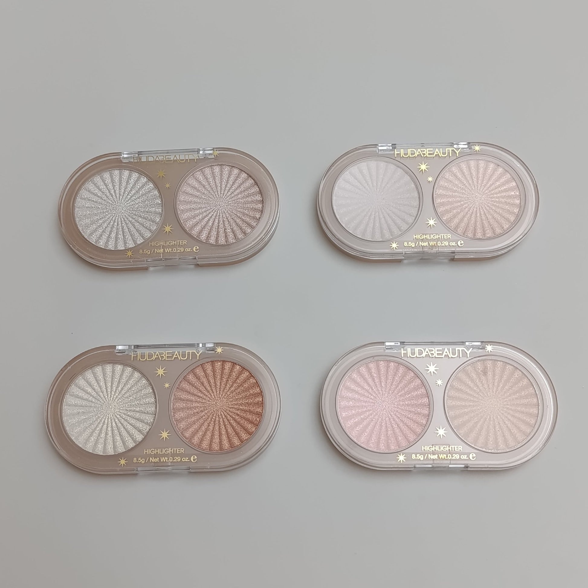 Huda Beauty Elegant Gold Highlighter Duo – Ultra Glow, Long - Lasting - Lotshop.pk