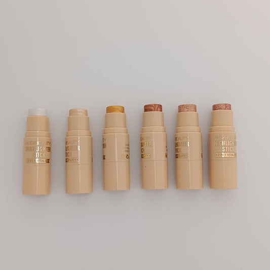 Huda Beauty Highlighter Stick – 2 - in - 1 Vitality Glow | Multi - Shade Collection (01–06) - Lotshop.pk