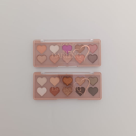 Huda Beauty “It’s My Darling” Eyeshadow Palette – 10 Heart Shades for Every Look - Lotshop.pk