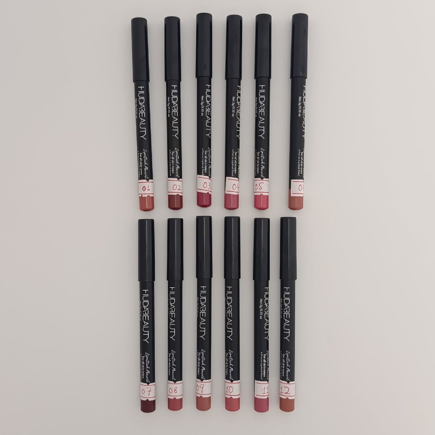 Huda Beauty Lipstick Pencil – Long - Lasting Precise Lip Liner (12 Shades) - Lotshop.pk