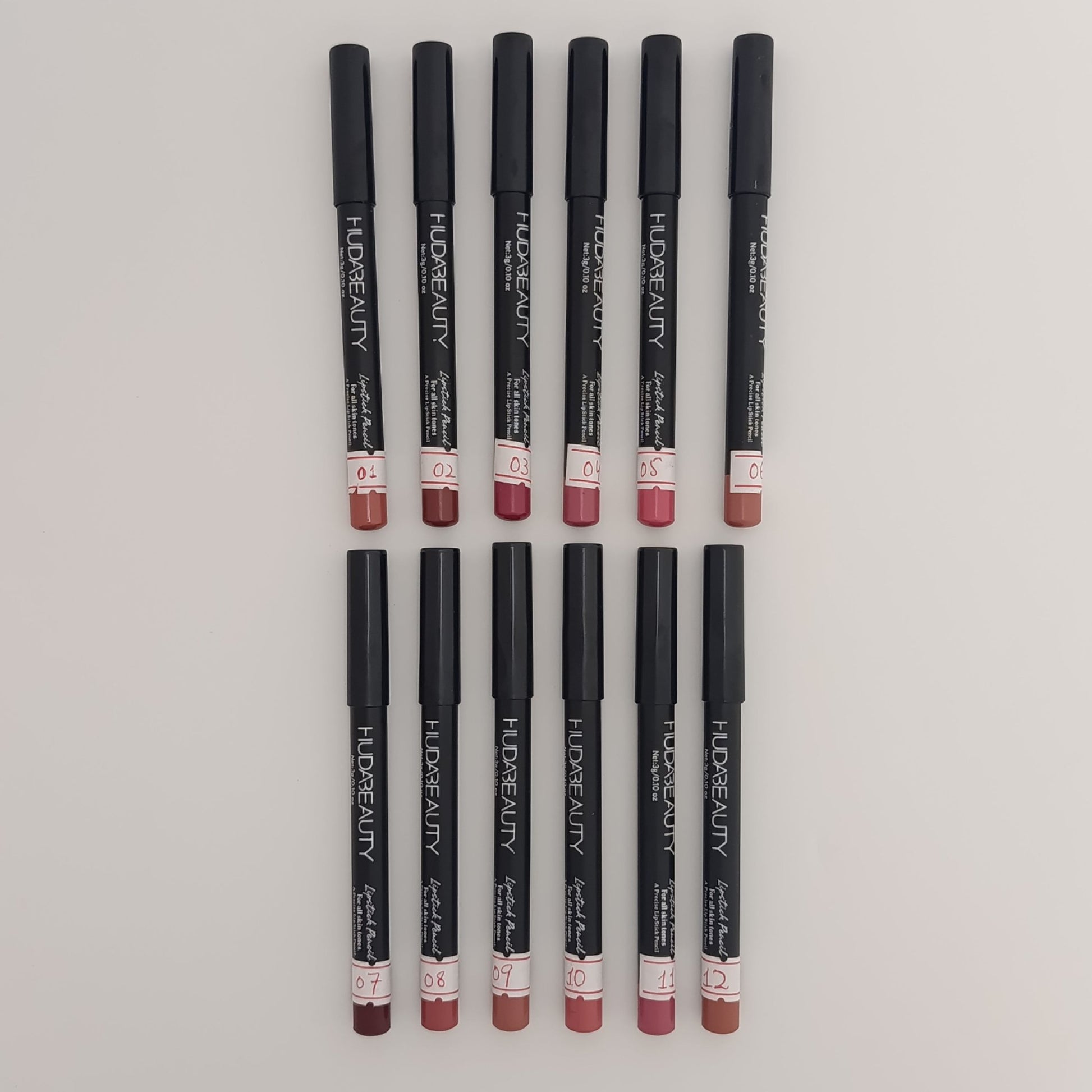 Huda Beauty Lipstick Pencil – Long - Lasting Precise Lip Liner (12 Shades) - Lotshop.pk