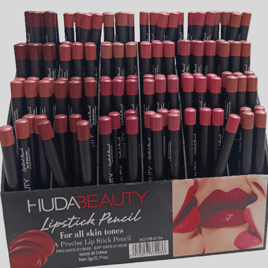 Huda Beauty Lipstick Pencil – Long - Lasting Precise Lip Liner (12 Shades) - Lotshop.pk