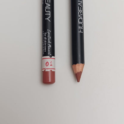 Huda Beauty Lipstick Pencil – Long - Lasting Precise Lip Liner (12 Shades) - Lotshop.pk