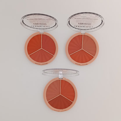 Huda Beauty Long Lasting Blush – Natural Finish with 3 Shades in 1